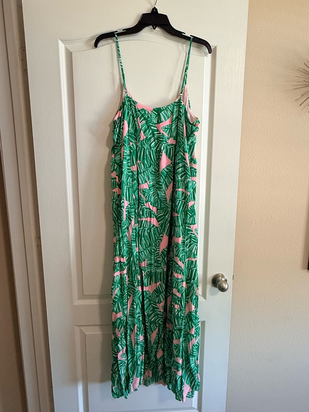 NWT Lilly Pulitzer Teresa Maxi Dress LET'S GO BANANAS Conch Shell Pink Size L - Picture 5 of 6